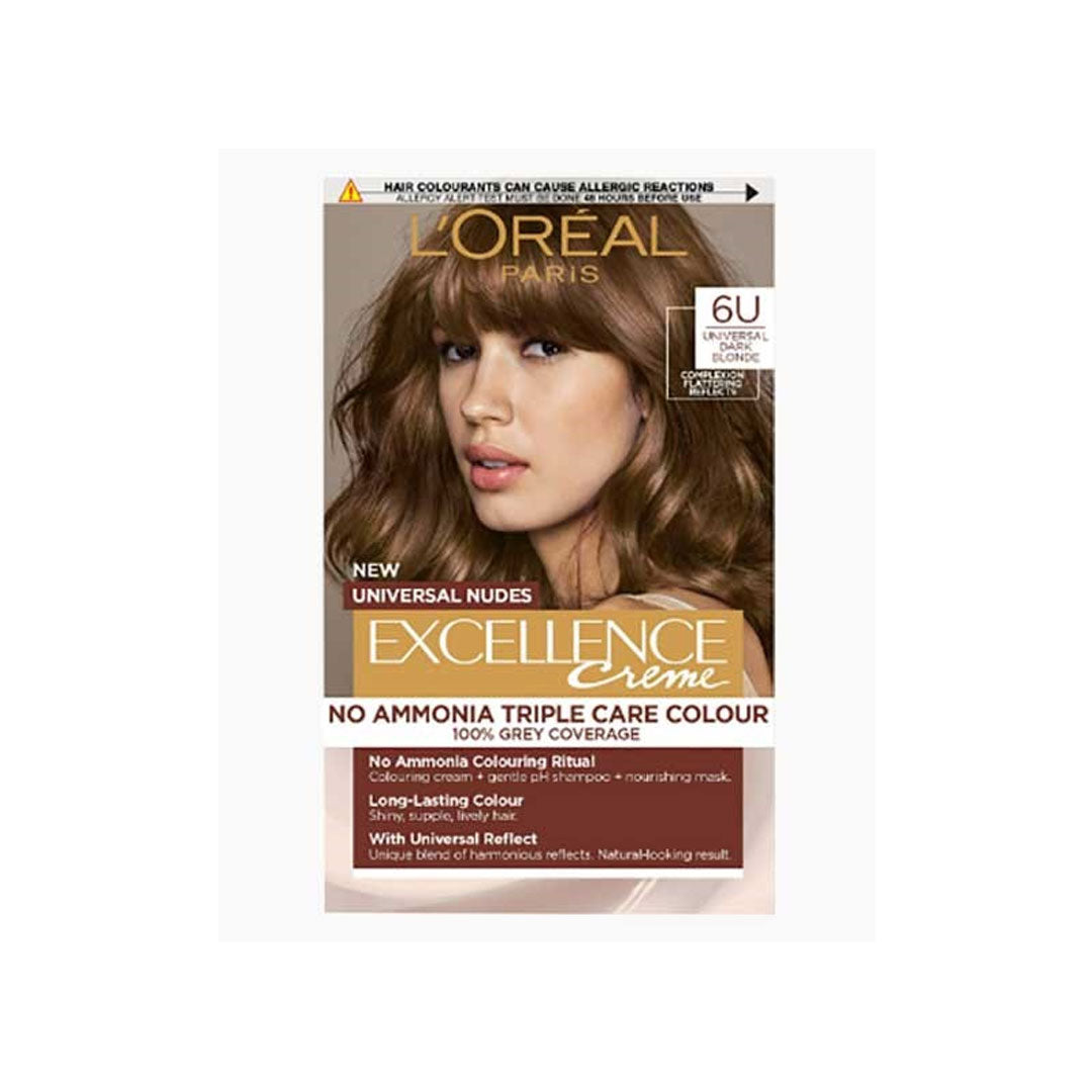L'Oréal Excellence Crème Tripple Protection - 6U Dark Brown Hair Color 48ml