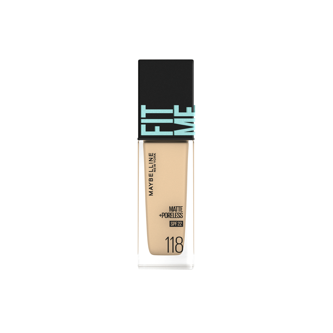 Maybelline Matte Poreless Foundation - 118 Light Beige 30ml
