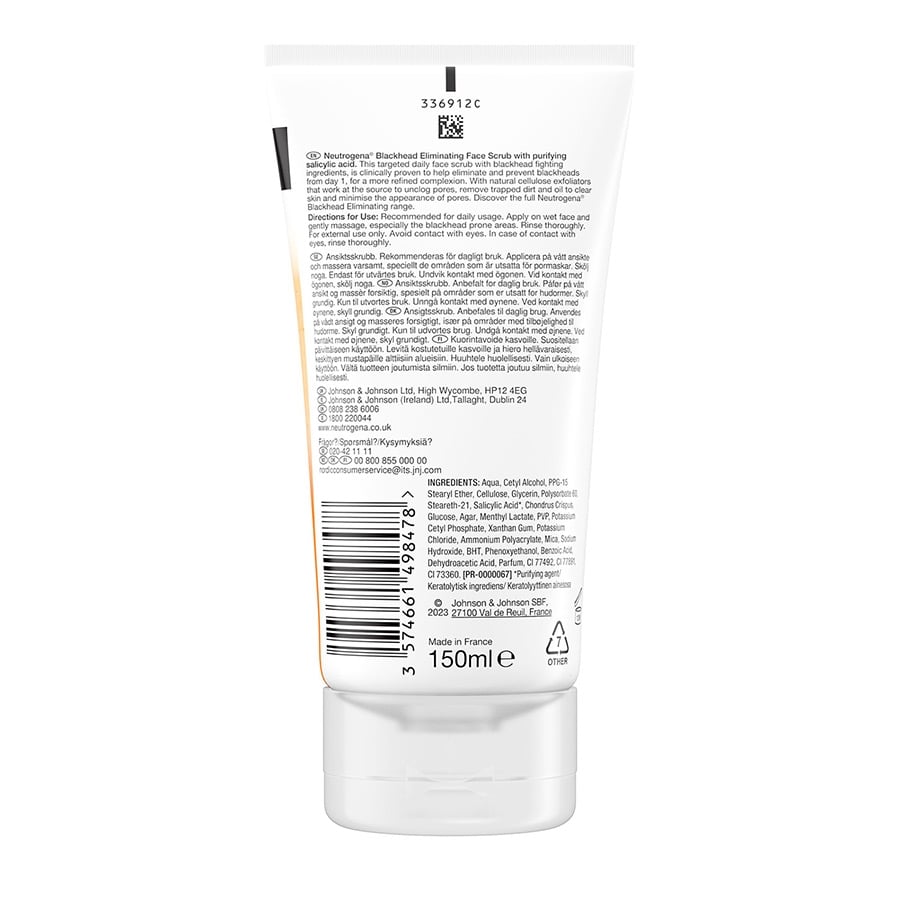 Neutrogena Blackhead Eliminating Face Scrub 150ml