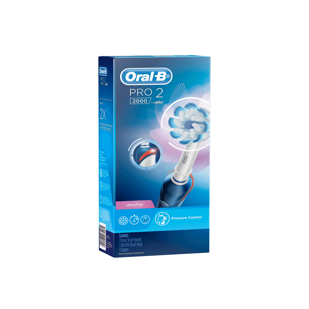 Oral B Pro 2 - 2000 Ultra Thin Electric Tooth Brush