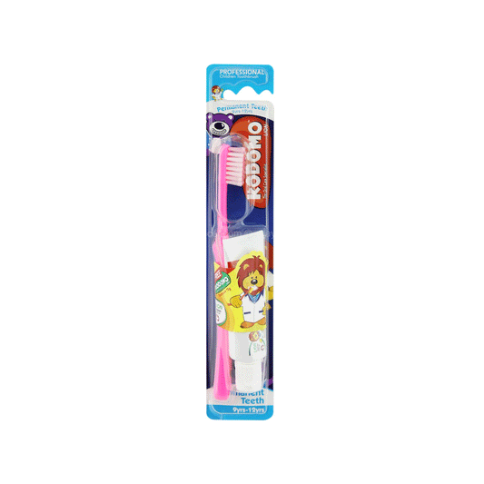 Kodomo Lion 6+Yrs Orange / Strawberry Teeth Brush & Paste Set 15g