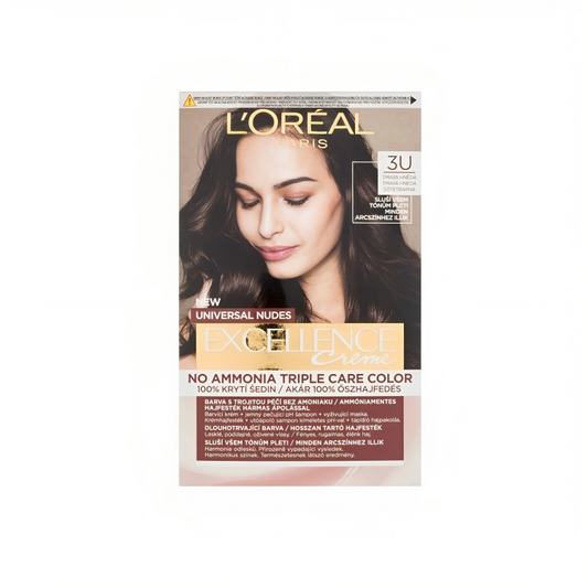 L'Oréal Excellence Crème Tripple Protection - 3U Dark Brown Hair Color 48ml