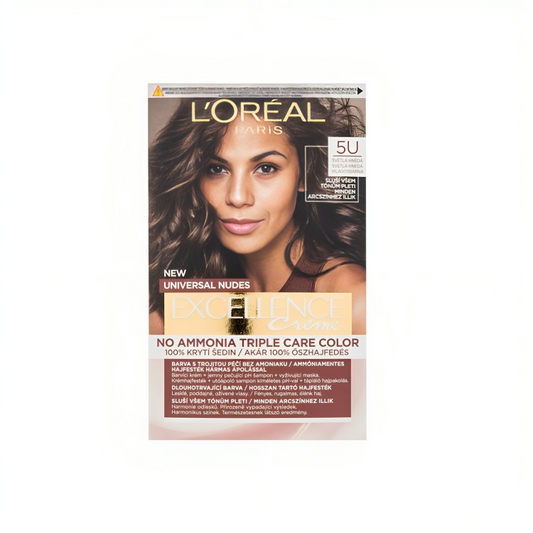 L'Oréal Excellence Crème Tripple Protection - 5U Light Brown Hair Color 48ml