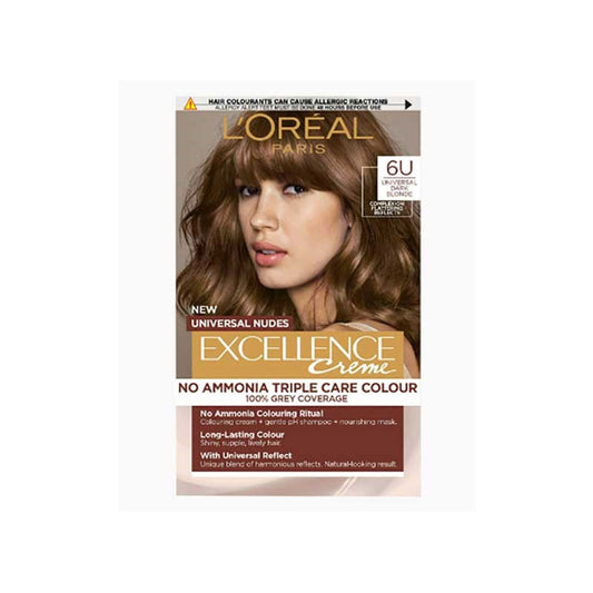 L'Oréal Excellence Crème Tripple Protection - 6U Dark Brown Hair Color 48ml